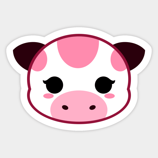 Strawberry store cow stickers